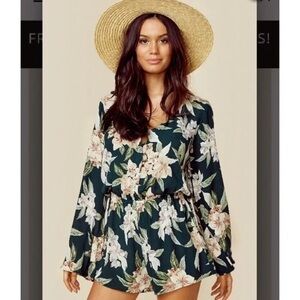 Show Me Your Mumu Red Rocks Romper in Cloud - Size S